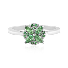 Tsavorite Silver Ring