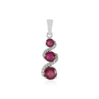 Madagascar Ruby Silver Pendant