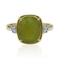 9K Brazilian Green Opal Gold Ring (Tenner Diniz)