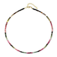 Fancy Tourmaline Silver Necklace