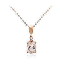 14K AAA Morganite Gold Necklace (CIRARI)