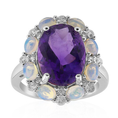 Zambian Amethyst Silver Ring