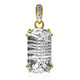 9K White Quartz Gold Pendant (Glenn Lehrer)