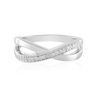 I3 (H) Diamond Silver Ring