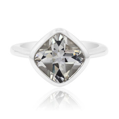 White Topaz Silver Ring