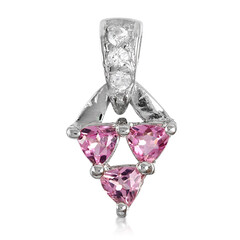 Pink Cuprian Tourmaline Silver Pendant