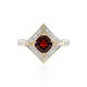 9K AAA Mozambique Garnet Gold Ring (SUHANA)