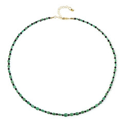 Zambian Emerald Silver Necklace