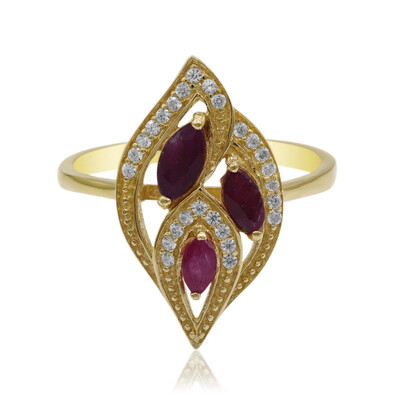 Ruby Silver Ring