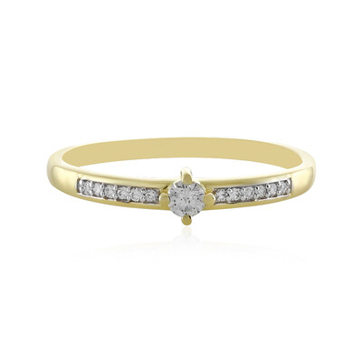 9K Flawless (F) Diamond Gold Ring (LUCENT DIAMONDS)