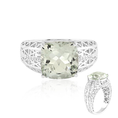 9K Green Amethyst Gold Ring (Ornaments by de Melo)