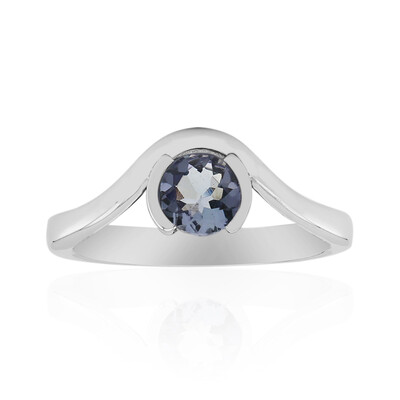 Unheated Tanzanite Silver Ring