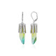 Bi Colour Quartz Silver Earrings (MONOSONO COLLECTION)