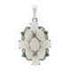 White Opal Silver Pendant