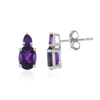 Amethyst Silver Earrings