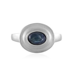 Blue Star Sapphire Silver Ring