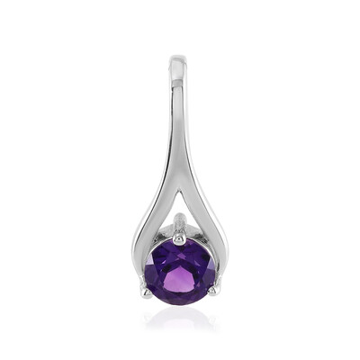 Siberian Amethyst Silver Pendant