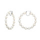 White Freshwater Pearl Silver Earrings