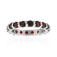 Garnet Silver Ring