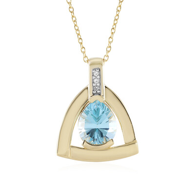 Sky Blue Topaz Silver Necklace