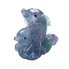 Figure with Fluorite