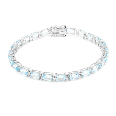 Sky Blue Topaz Silver Bracelet