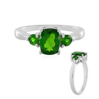 Russian Diopside Silver Ring