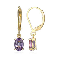 Amethyst Silver Earrings