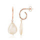 Peach Ming Pearl Silver Earrings (TPC)