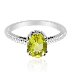 Ouro Verde Quartz Silver Ring