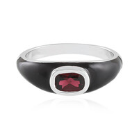 Raspberry Rhodolite Silver Ring