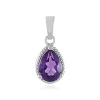 Siberian Amethyst Silver Pendant