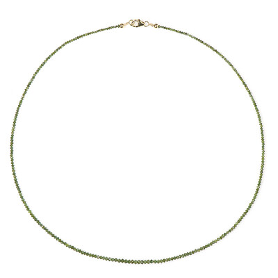 9K Green Diamond Gold Necklace