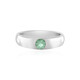 Colombian Emerald Silver Ring