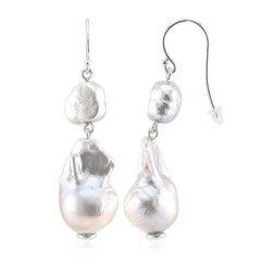 Silver Freshwater Pearl Silver Earrings (TPC)