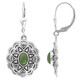 Green Turquoise Silver Earrings (Desert Chic)