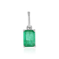 Brazilian Emerald Platinum Pendant