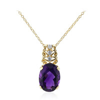 Zambian Amethyst Silver Necklace