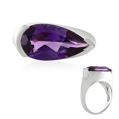 Uruguayan Amethyst Silver Ring (de Melo)