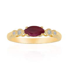 10K AAA Mozambique Ruby Gold Ring