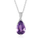 Amethyst Silver Necklace