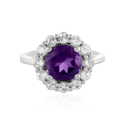 Siberian Amethyst Silver Ring