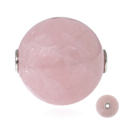 Rose Quartz Silver Pendant