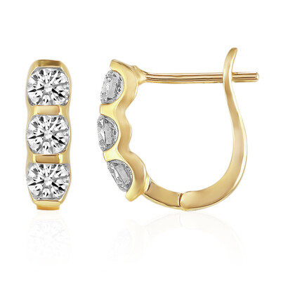 14K SI1 (G) Diamond Gold Earrings (Annette)