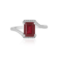 Bemainty Ruby Silver Ring