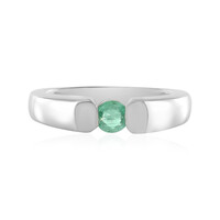 Colombian Emerald Silver Ring