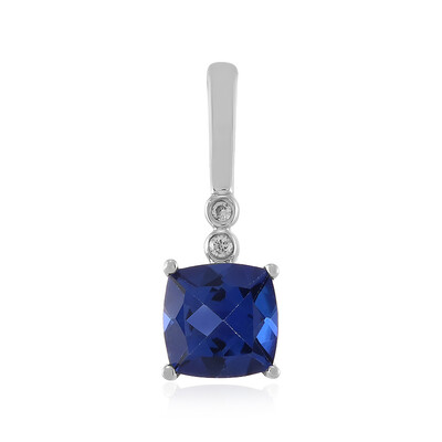 Royal Blue Topaz Silver Pendant