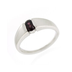 Rhodolite Silver Ring