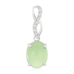 Imperial Chrysoprase Silver Pendant