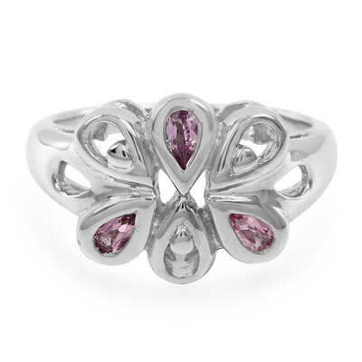 Pink Cuprian Tourmaline Silver Ring